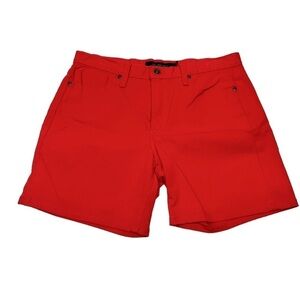 Calvin Klein Jeans Red Jean Shorts High Waist i19
